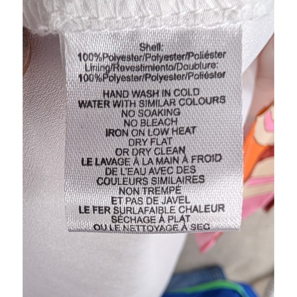 CIEBON XS 70s Style Psychedelic Print Smocked Neck Long Sleeve Mini Dress - Picture 7 of 7